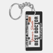 Porte-clés Plaque d'homologation du médecin cardiologue (Devant gauche)