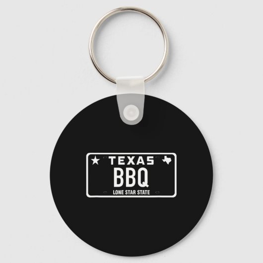 Porte-clés Plaque d'immatriculation Texas Bbq Nourriture Vian (Recto)