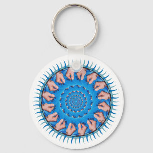 Porte-clés Plastique bleu