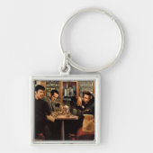 Porte-clés Plat bleu (Devant)