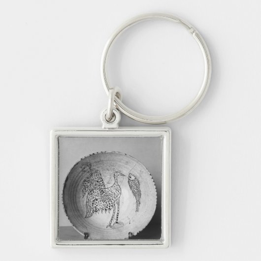 Porte-clés Plat décoré des oiseaux (Devant)