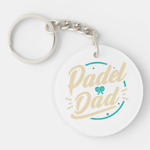 Porte-clés Plate-forme de Padel Dad Tennis Paddleball Padel