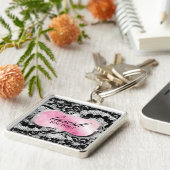 Porte-clés Plateau 311 et dentelle roses somptueux (Côté)