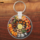 Porte-clés Plateau de fruits de mer (Recto)
