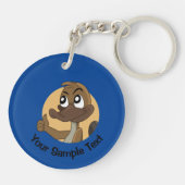 Porte-clés platypus qui fait un pouce levé (Dos)