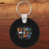 Porte-clés Play Is Learning Explore And Learn Preschool Teach (Recto)
