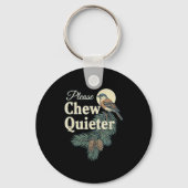 Porte-clés Please Chew Quieter Christmas Funny Novelty (Recto)