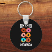 Porte-clés Please Don't Stare At My Six Pack Donut  (Recto)