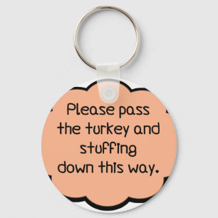 Porte-clés Please Pass The Turkey and Stuffing