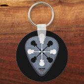 Porte-clés plectre de guitariste (Recto)