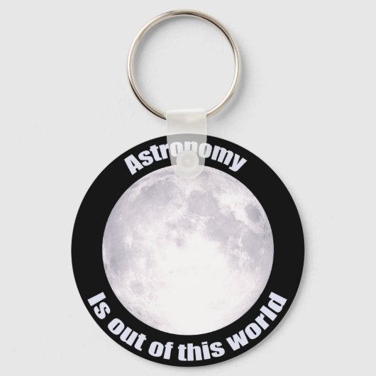 Porte-clés Pleine lune d'astronomie (Recto)