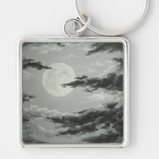Porte-clés Pleine lune et porte - clé nuageux de ciel