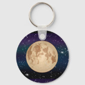 Porte-clés Pleine lune sur la main étoilée (Recto)