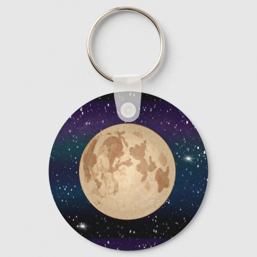 Porte-clés Pleine lune sur la main étoilée (Recto)