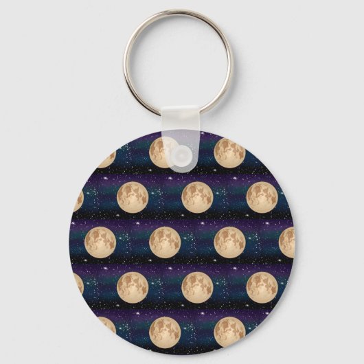 Porte-clés Pleine lune sur la main étoilée (Verso)