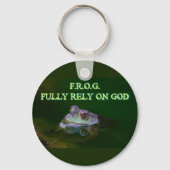 Porte-clés Pleinement confiance en Dieu Porte - clé (Recto)