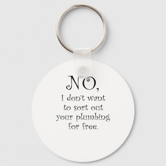 Porte-clés Plomberie (Recto)