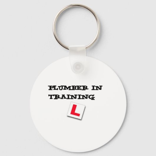 Porte-clés plombier en formation (Recto)