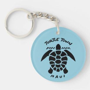 Porte-clés Plongée Avec Tortues De Mer - Turtle Town Maui