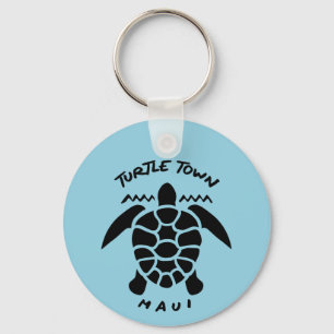 Porte-clés Plongée Avec Tortues De Mer - Turtle Town Maui