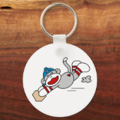 Porte-clés Plongée de baseball singe dans la base (Recto)