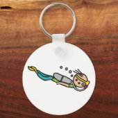 Porte-clés Plongée en scaphandre (Recto)