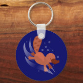 Porte-clés Plongée Platypus mignonne (Recto)