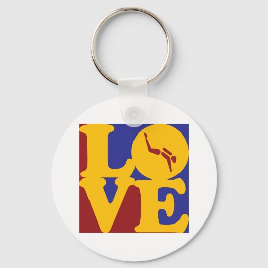 Porte-clés Plongée sous-marine Amour (Recto)