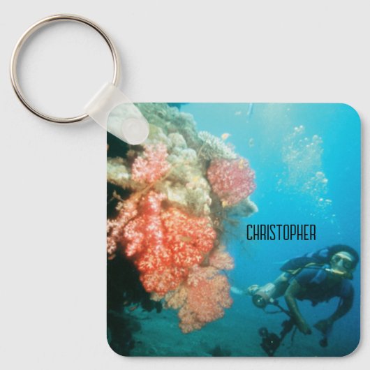Porte-clés Plongée sous-marine Personnalisée (Recto)