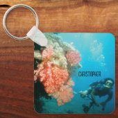 Porte-clés Plongée sous-marine Personnalisée (Recto)