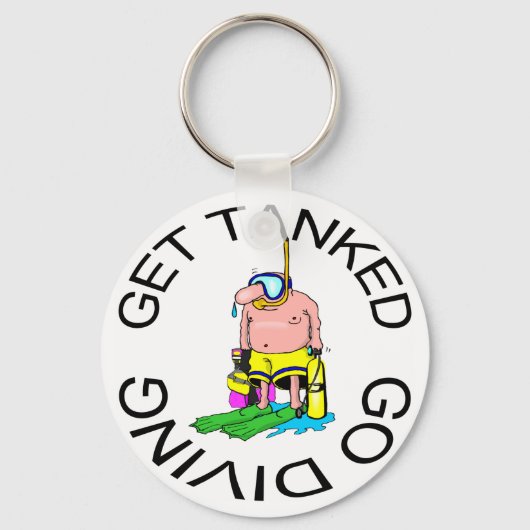 Porte-clés Plongée très amusante (Recto)