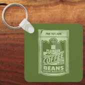 Porte-clés Plongeur café pop art emballage alimentaire illust (Recto)