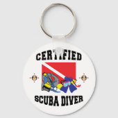Porte-clés Plongeur Certifié SCUBA (Recto)