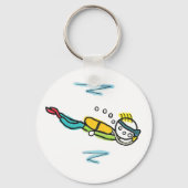 Porte-clés Plongeur Stickman (Verso)