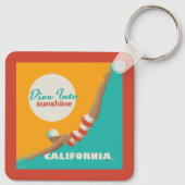 Porte-clés Plongez Dans Le Soleil | Californie (Dos)