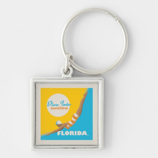 Porte-clés Plongez Dans Le Soleil | Floride (Devant)