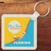 Porte-clés Plongez Dans Le Soleil | Floride (Verso)