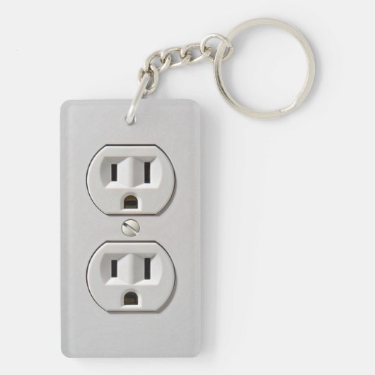 Porte-clés Plug-in de prise électrique (Dos)