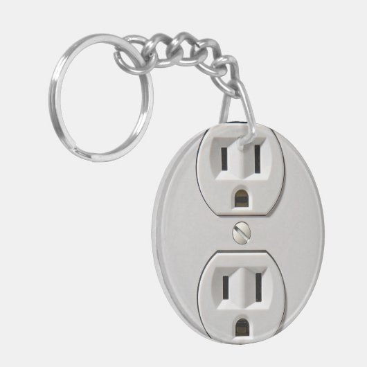 Porte-clés Plug-in de prise électrique (Devant gauche)