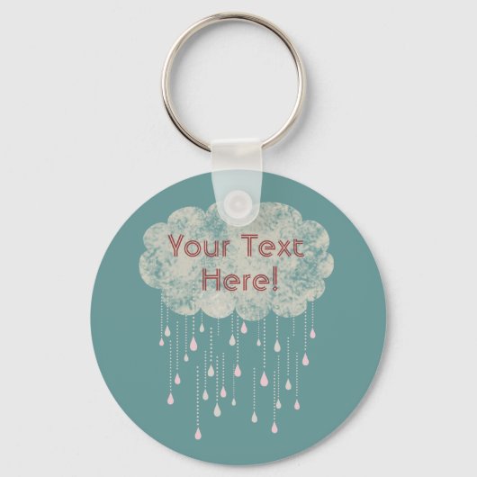 Porte-clés Pluie d'Amour Toutes les occasions Custom Porte - (Recto)