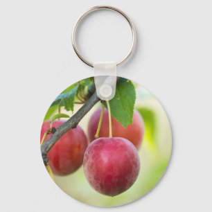 Porte-clés Plum cerise sur branche