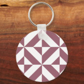 Porte-clés Plum Geometric Deco Cube Pattern (Recto)