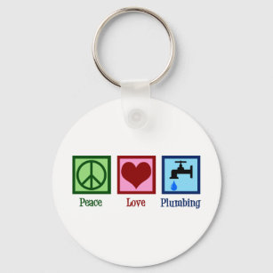Porte-clés Plumbing Peace Love