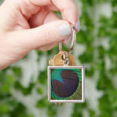 Porte-clés Plume de paon (main)