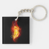 Porte-clés Plume de paon de feu (Dos)