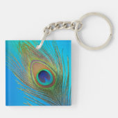 Porte-clés Plume de queue de paon (Dos)