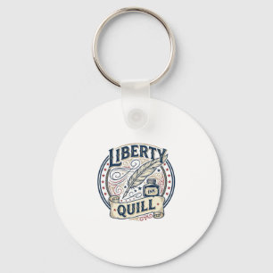 Porte-clés Plume patriotique de liberté Encre de plume patrio
