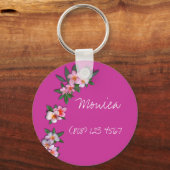 Porte-clés Plumeria (Recto)