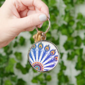 Porte-clés Plumes de paon (Main)