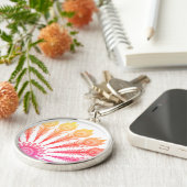 Porte-clés Plumes de paon (Côté)